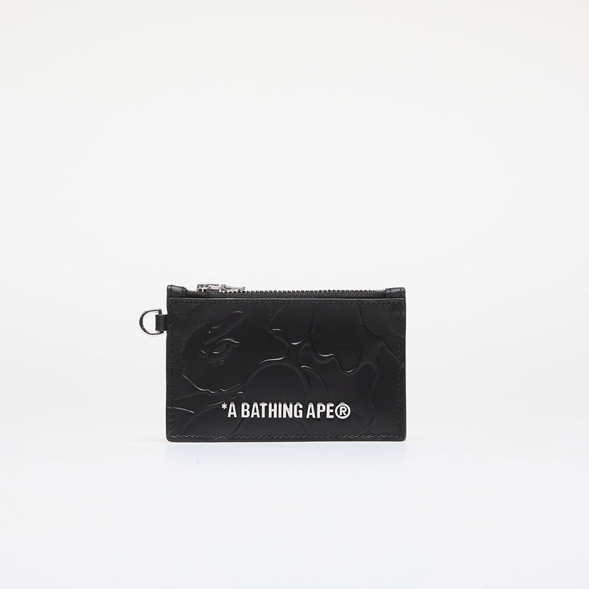 Denarnica BAPE A BATHING APE Solid Camo Card Holder Small Wallet Black Universal Črna | 001SGK201315M BLK