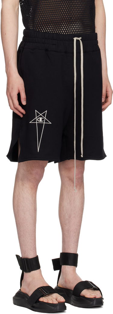 Kratke hlače Rick Owens Rick Owens Champion Edition French Terry Shorts Črna | CM01E1683 CHFE FELPA, 1