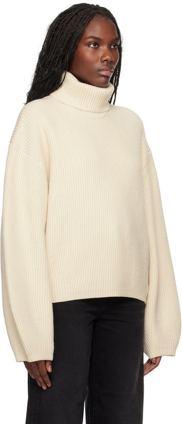 Pleteni pulover TOTEME TOTEME Ribbed Turtleneck Sweater Siva | 244-WRT0394-YA0110, 4