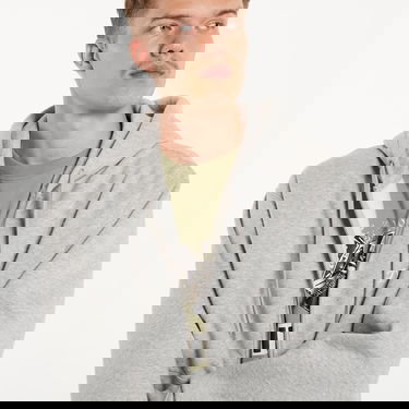 Pulover Dime Gray Cursive Hoodie Siva | DIMESU2427GRY, 1