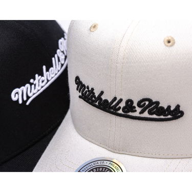 Kapa Mitchell & Ness Mitchell & Ness Branded Script Stretch Cap Črna | HC12184-MNNBLCK, 6