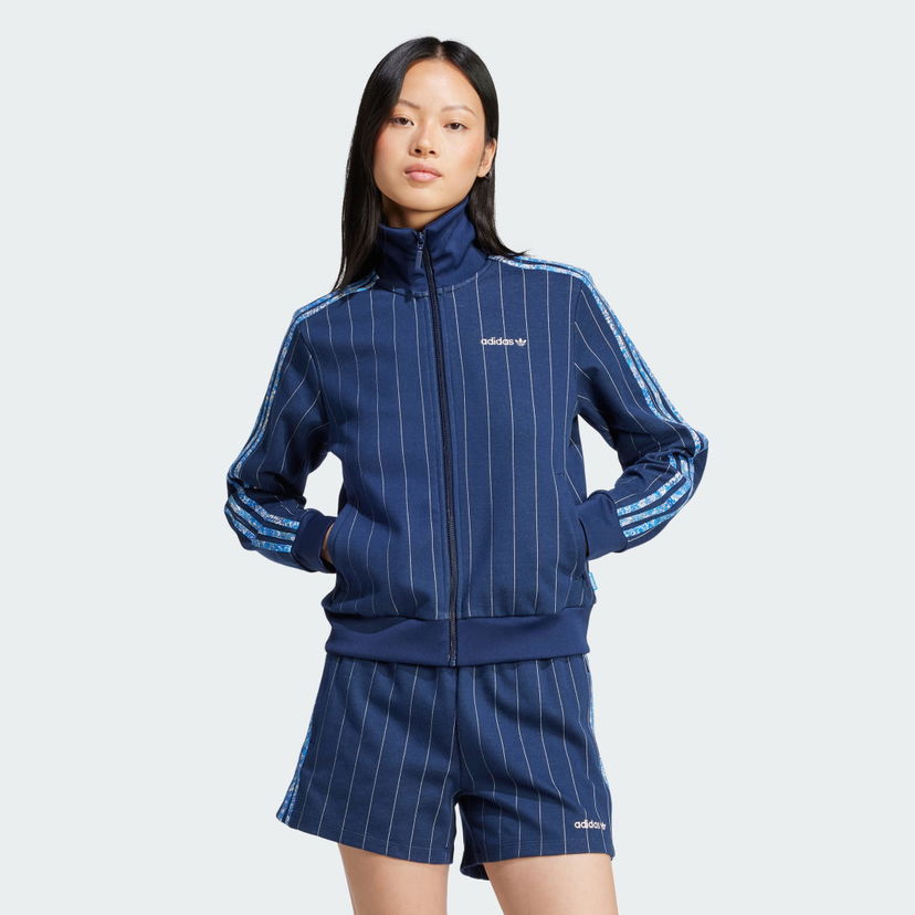 Trenirka adidas Originals adidas Originals x Liberty London Tonal Blocked Track Jacket Modra | JC5306