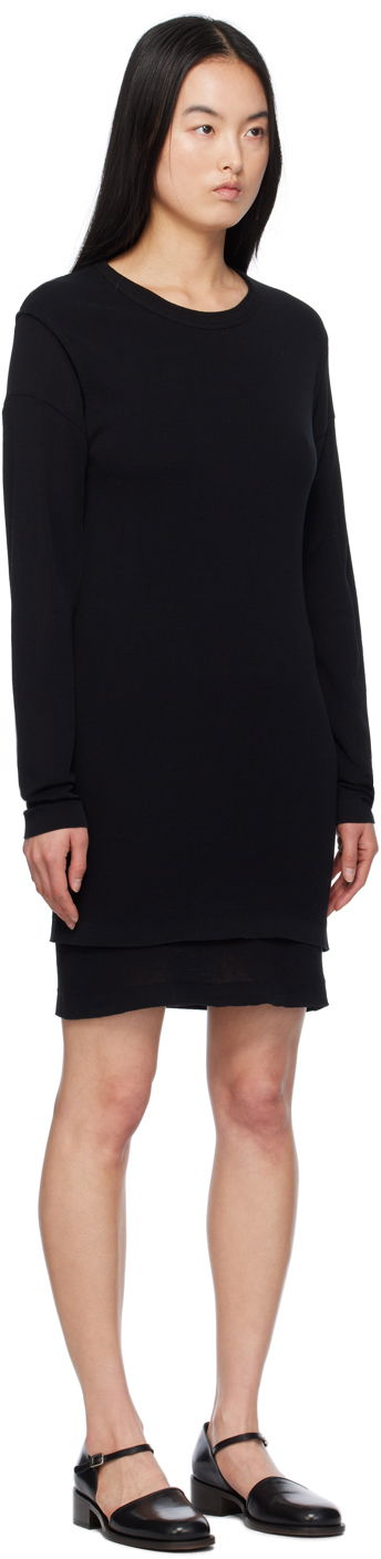 Obleke LEMAIRE Double Layer Minidress Črna | DR1066 LK1016, 1