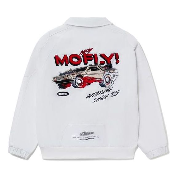 Jakna Li-Ning Back To The Future Graphic Work Jacket Bela | AFDR831-2