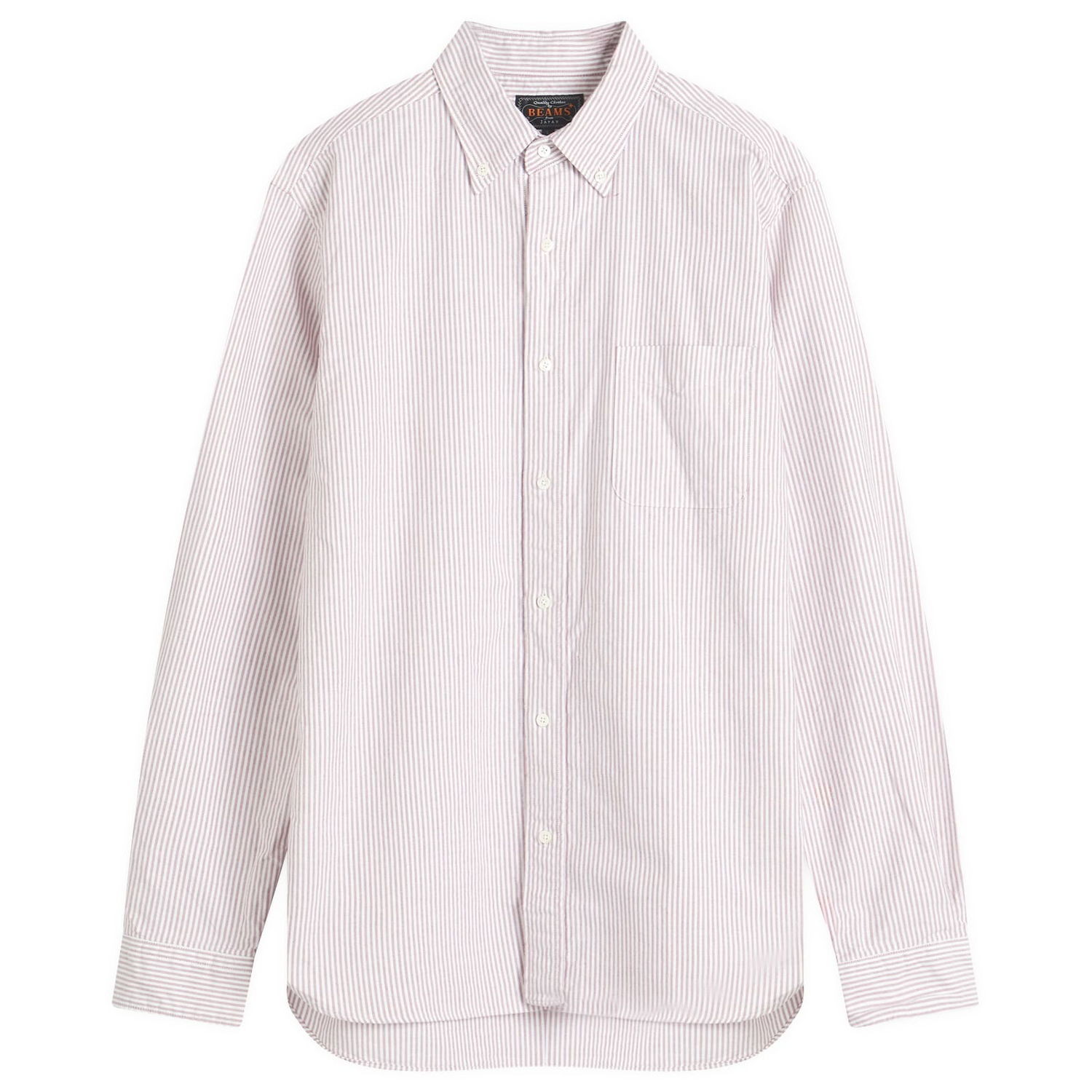 Srajce BEAMS Beams Plus Button Down Candy Stripe Shirt, Size Small Lila | 3811-0012-139-39, 1