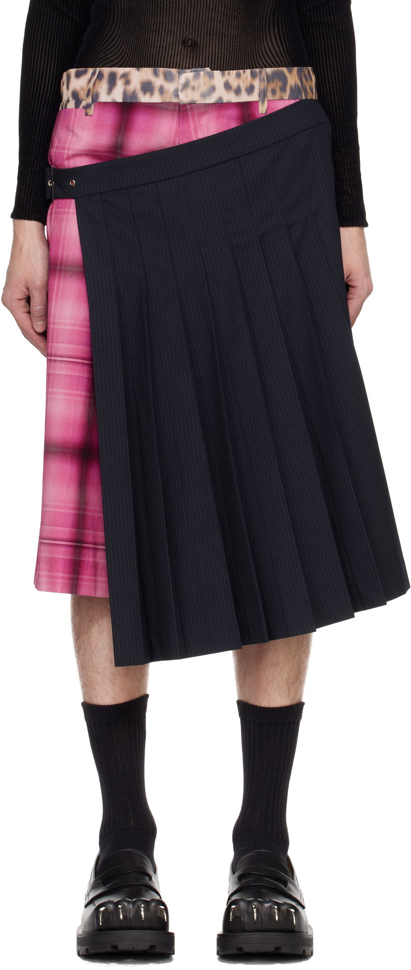 Krila Charles Jeffrey Loverboy Pleated Skort Mornarica | 42040102