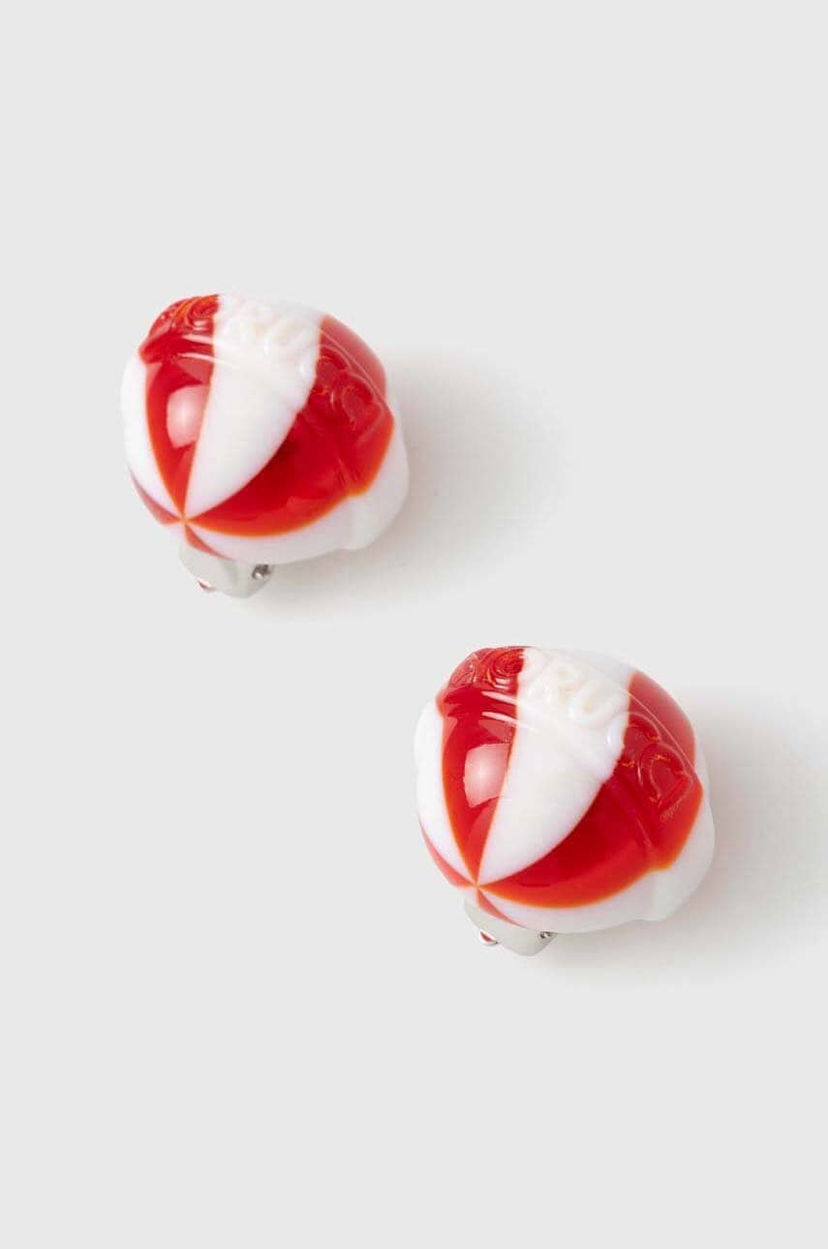 Uhani Fiorucci Fiorucci Mini Lollipop Clip-on Earrings Rdeča | U01FPAJE145PT01RD02