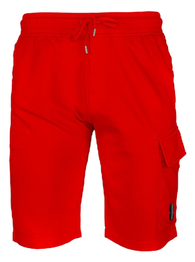 Kratke hlače C.P. Company Light Fleece Cargo Shorts Red Rdeča | 12CMSB021A002246G455