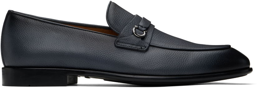 Superge in čevlji FERRAGAMO Salvatore Ferragamo Gancini Ornament Loafers Mornarica | 778747