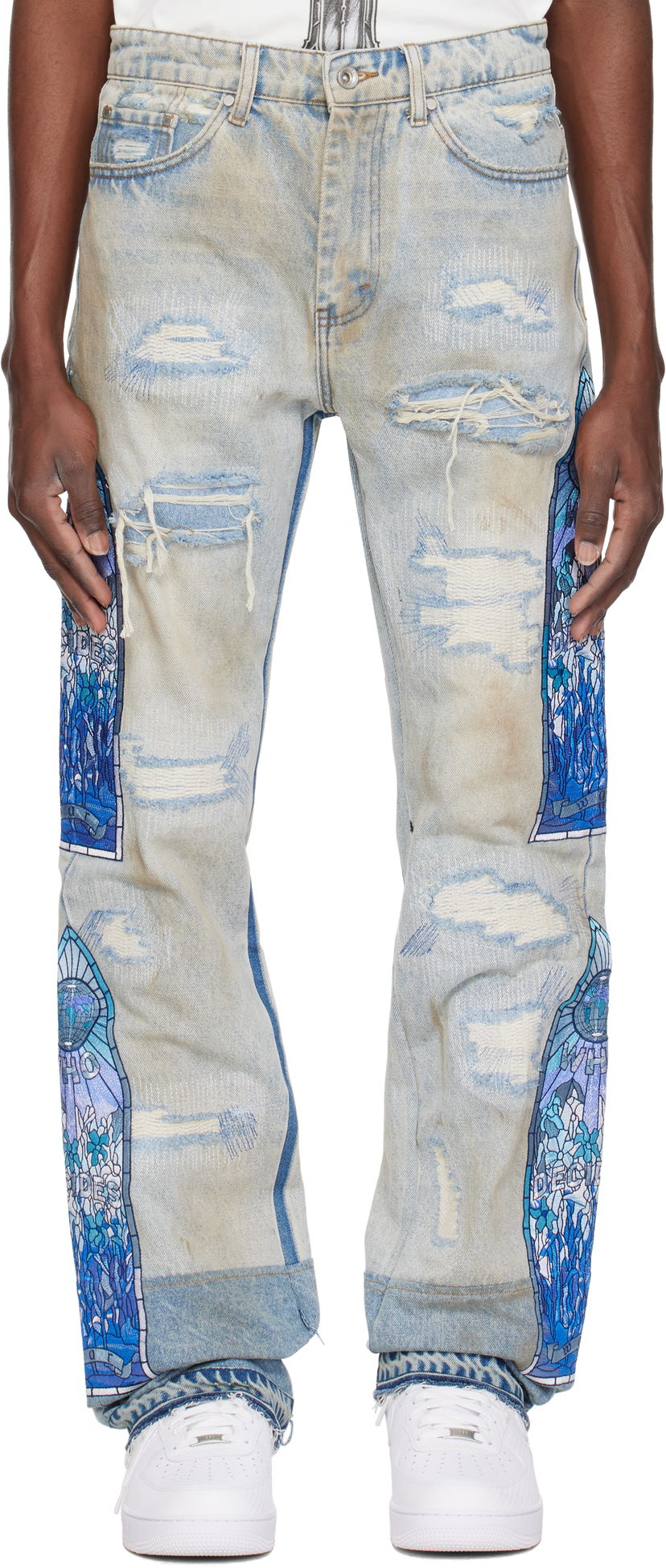 Kavbojke Who Decides War Who Decides War Winter Mechanic Jeans Modra | 1121200008SS25