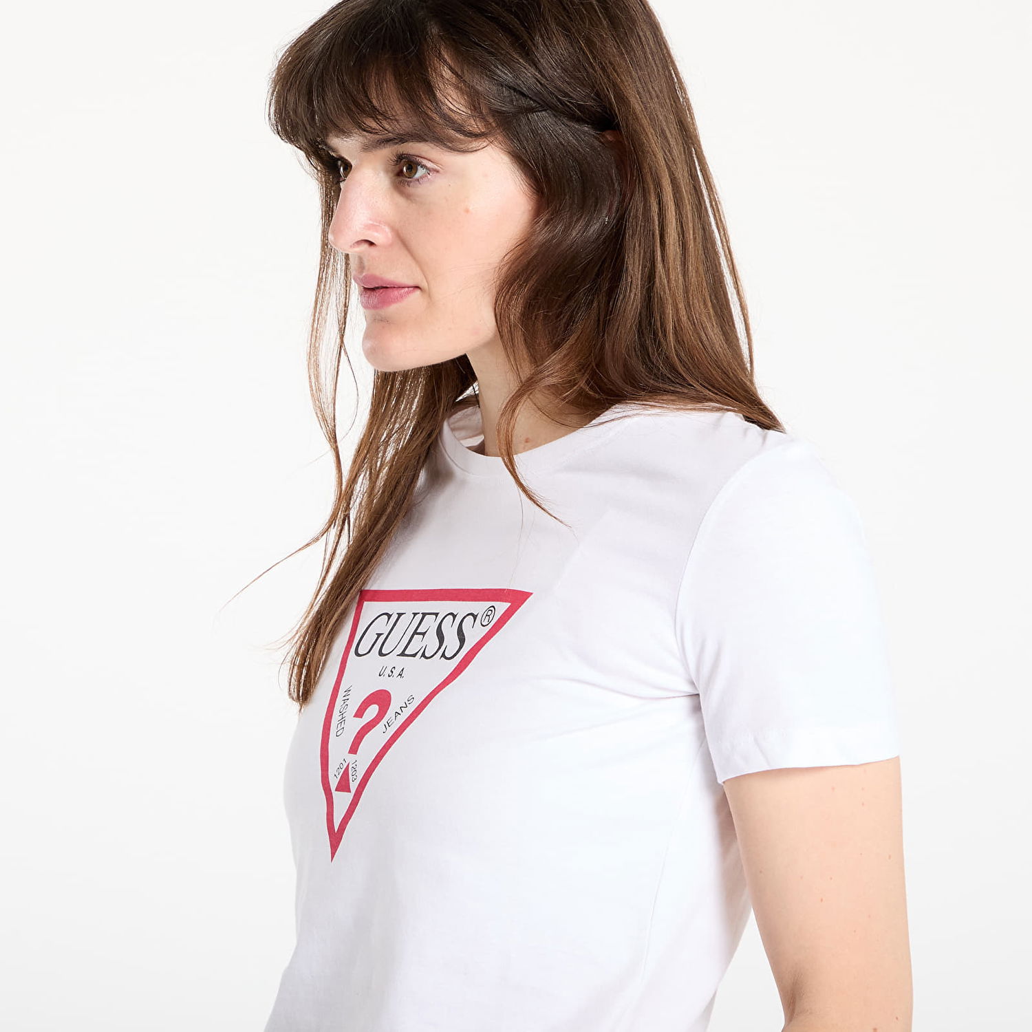 Majica GUESS Logo Tee Bela | W1YI1B.I3Z14, 1