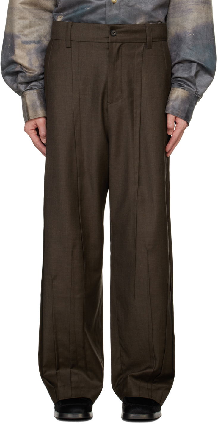 Hlače Feng Chen Wang Feng Chen Wang Folding Trousers Rjava | FMF18TR08, 0