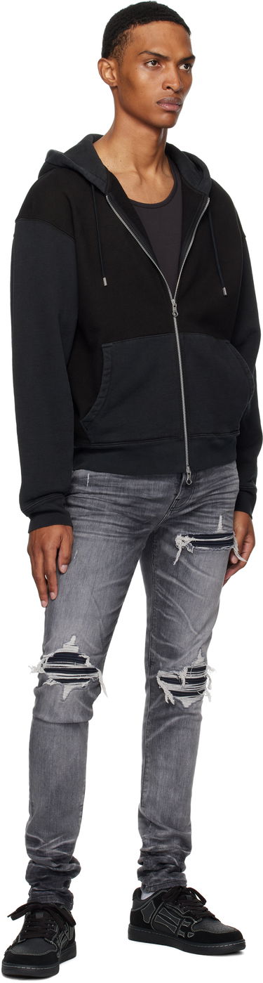 Kavbojke AMIRI AMIRI MX1 Jeans with Suede Patches Siva | AMDNSY1158, 3