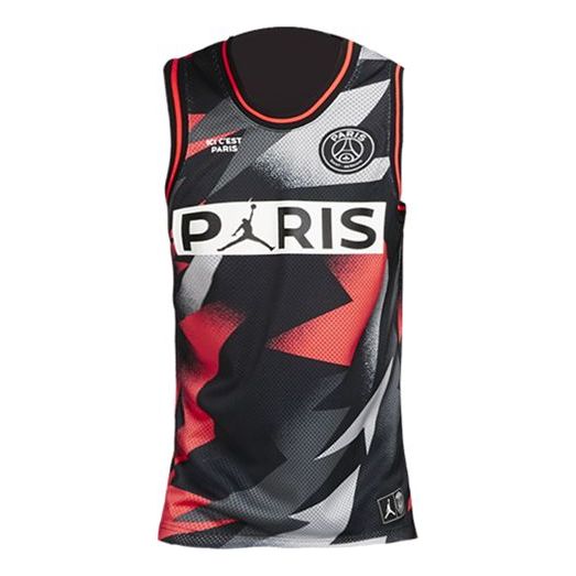 Majica brez rokavov Jordan Jordan Paris Saint-Germain Mesh Jersey Črna | BQ8357-010