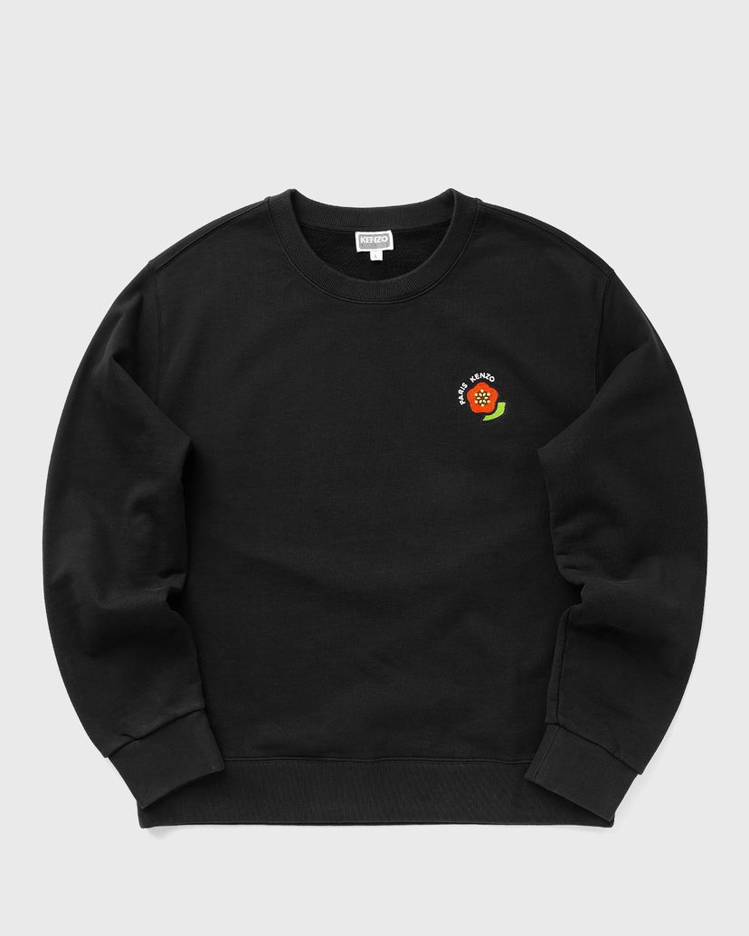 Pulover KENZO KENZO Pop Classic Embroidered Sweatshirt Črna | FF55SW2734MC.99J