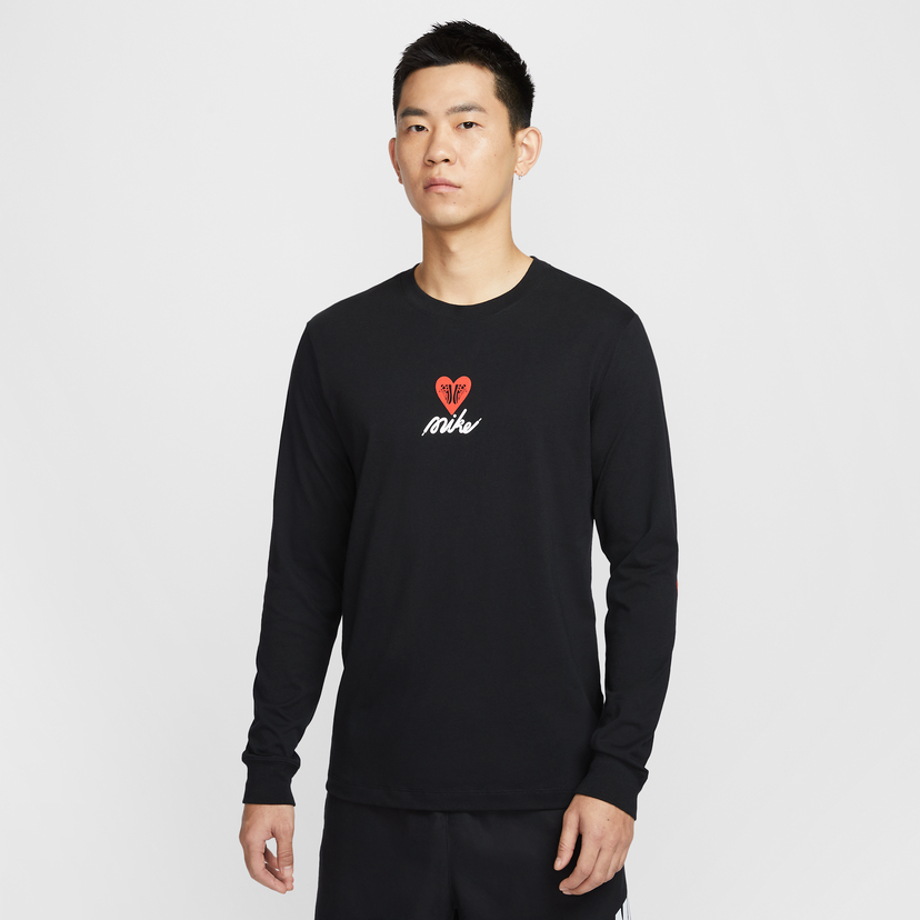 Majica Nike Sportswear Long Sleeve T-Shirt Črna | HV9807-010