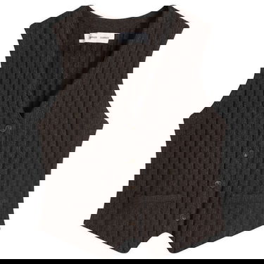 Pleteni pulover Samsoe Samsoe Samsøe Samsøe Sanissa Knitted Vest Rjava | F24400081, 0