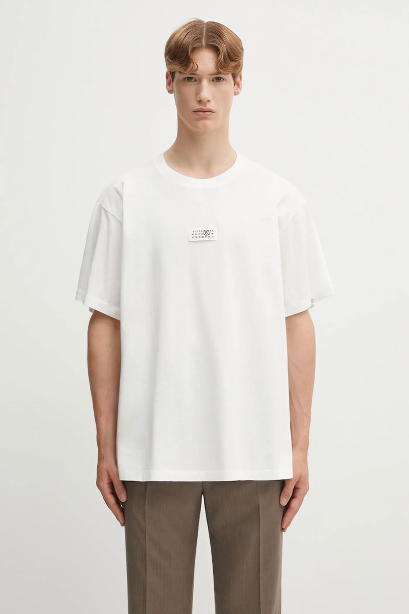 Majica Maison Margiela MM6 Maison Margiela x MM6 Wardro T-Shirt Bela | SH0GC0032.S24312.101