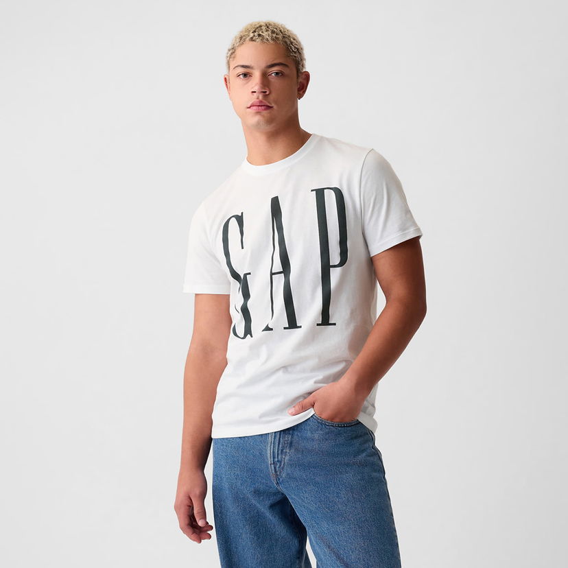 Majica GAP Logo Tee White V2 Global Bela | 866774-01