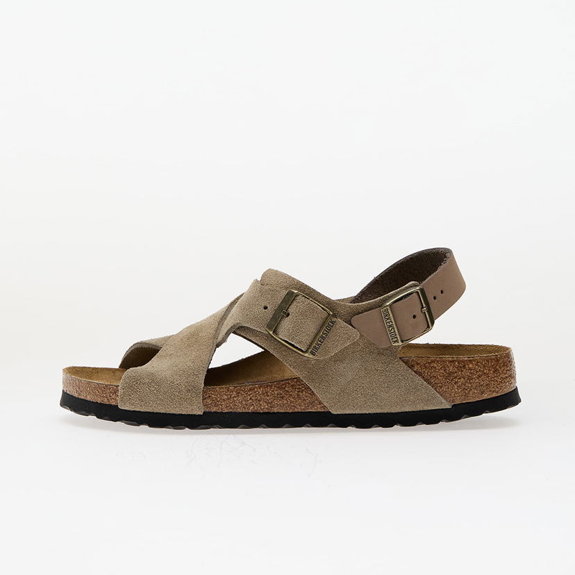 Superge in čevlji Birkenstock Birkenstock Tulum II Suede Leather Nubuck Sandals Rjava | 1029834