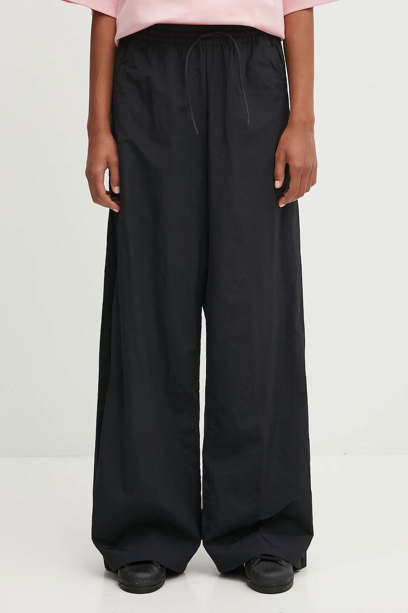 Hlače Y-3 Y-3 High-Waisted Wide-Leg Nylon Pants Črna | KC8369