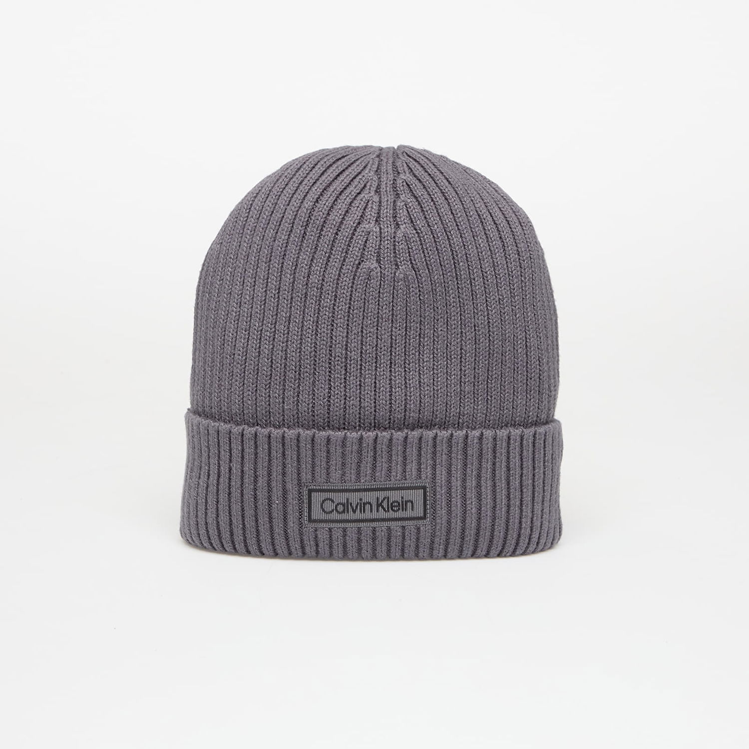 Beanie CALVIN KLEIN Patch Chunky Rib Cotton Hat Siva | LV04D8053G PCX, 0