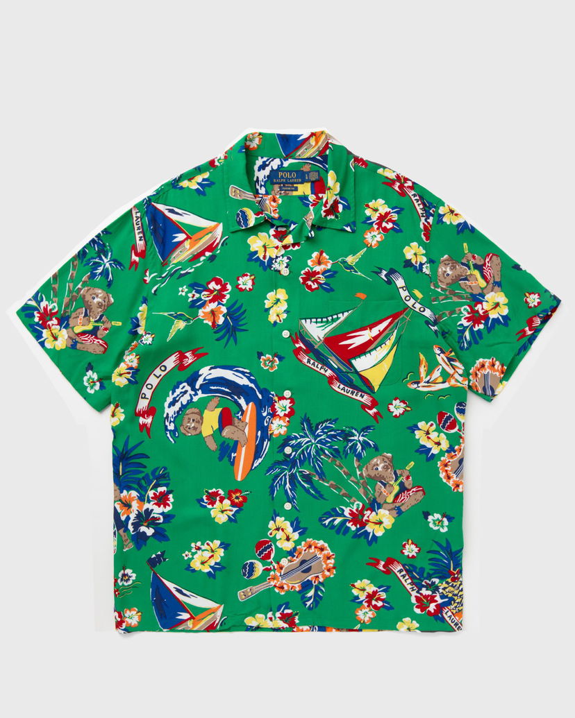 Srajce Polo by Ralph Lauren CLADY1PKSSS-SHORT SLEEVE-SPORT SHIRT Zelena | 710936597001