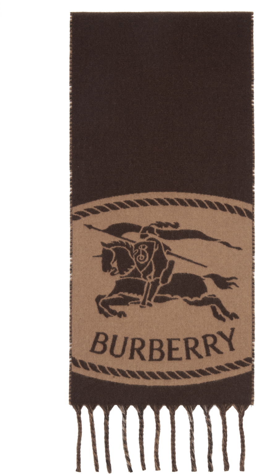 Šala Burberry Burberry Reversible Knight Stamp Scarf Rjava | 8112977