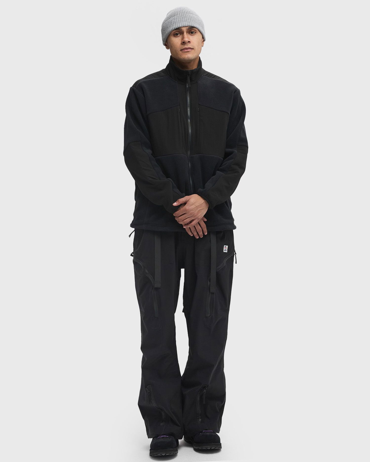 Bomber jakna Snow Peak Double Face Fleece Jacket Črna | SW-24AU007-BLACK, 1