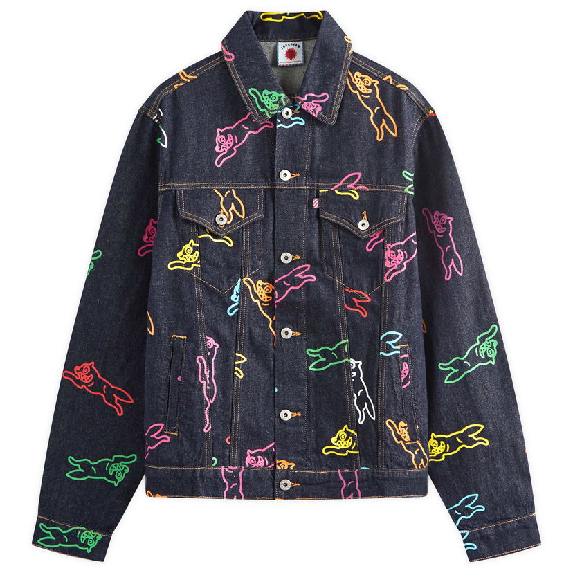 Jakna BBC IceCream ICECREAM A/O Running Dog Denim Trucker Jacket Modra | IC24245-MU