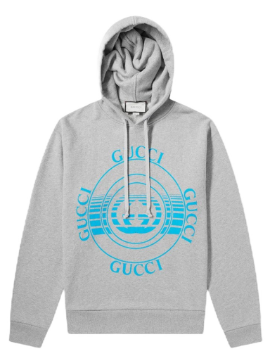 Pulover Gucci Record Print Pullover Hoodie Siva | 475374 XJCSO 1060