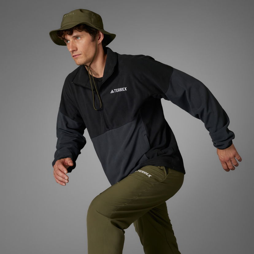 Pleteni pulover adidas Performance Terrex Multi Climawarm Fleece Jacket Črna | JE1350