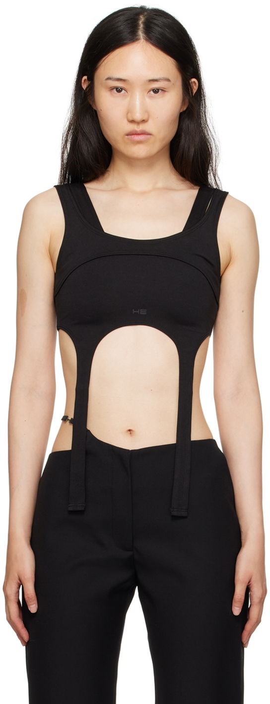 Majica brez rokavov HELIOT EMIL Harness Tank Top Črna | HE_W_13_005_P03_BLK01, 0