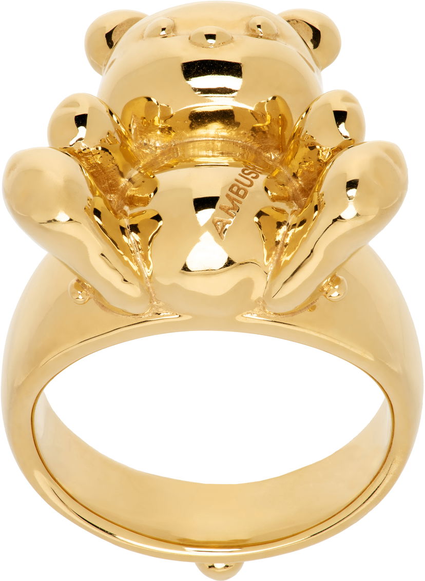 Prstan Ambush AMBUSH Inflated Teddy Bear Ring Kovinski | BWOC004F24SIL0017600