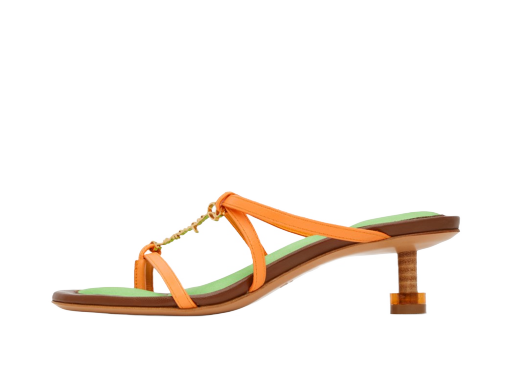 Superge in čevlji Jacquemus Le Raphia 'Les Sandales Basses Pralu' Heels "Orange" Oranžna | 23E231FO053-3073