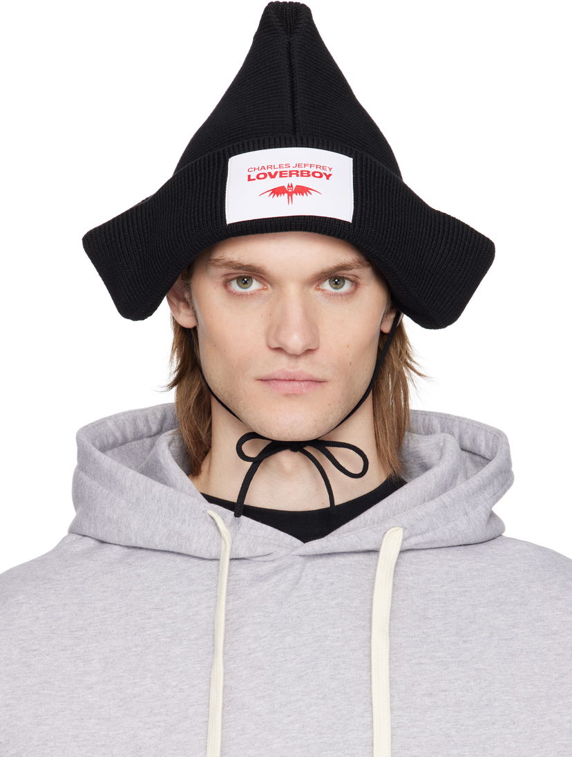 Klobuk Charles Jeffrey Loverboy Charles Jeffrey LOVERBOY Paper Boat Beanie Črna | 54130701