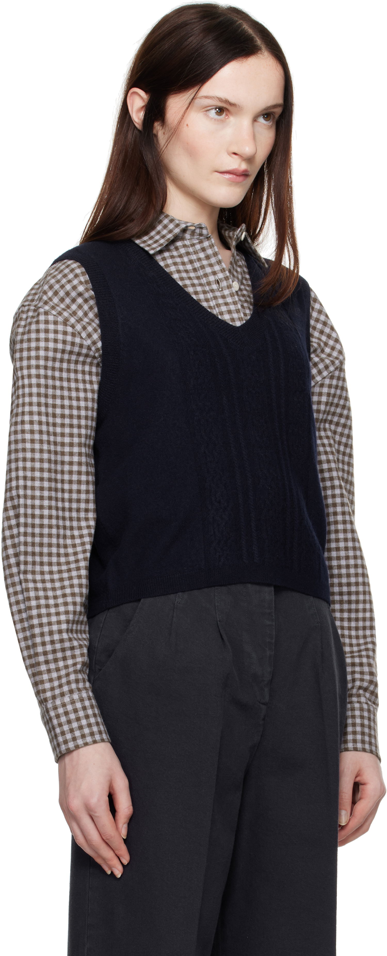 Telovnik A.P.C. Coco Knit Vest Mornarica | WVBDV-F22326, 1