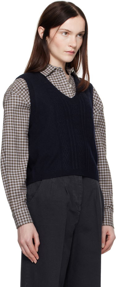 Telovnik A.P.C. Coco Knit Vest Mornarica | WVBDV-F22326, 1