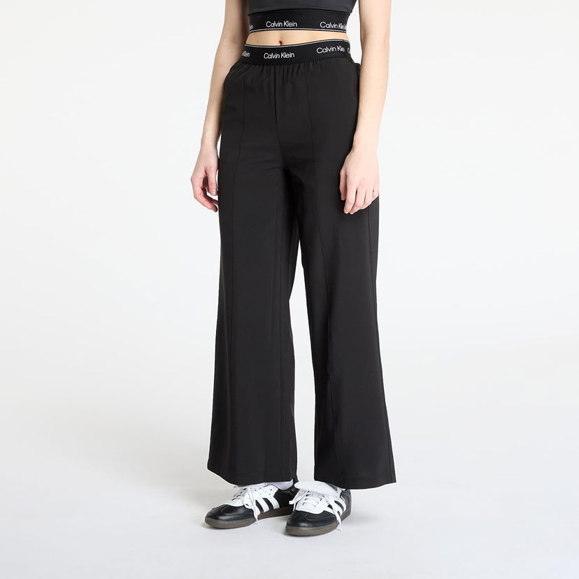 Hlače CALVIN KLEIN Calvin Klein Wide Leg Pants Črna | 00GWF4P606-UB1