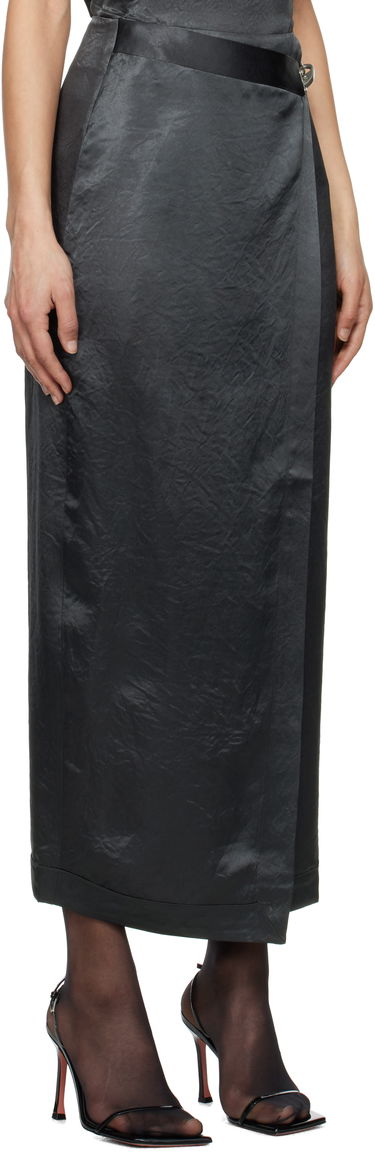 Krila Nanushka Nanushka Grisel Maxi Wrap Skirt Črna | NW25RSSK03277, 1