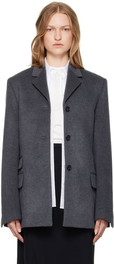 Jakna TOTEME Straight Wool Blazer Siva | 244-WRZ0045-FB0283, 0