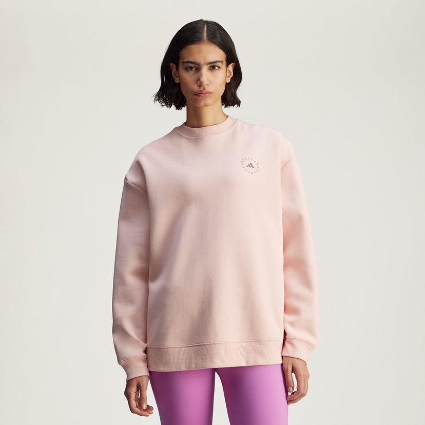 Pleteni pulover adidas Performance adidas by Stella McCartney Loose Sweatshirt Roza | JN0229