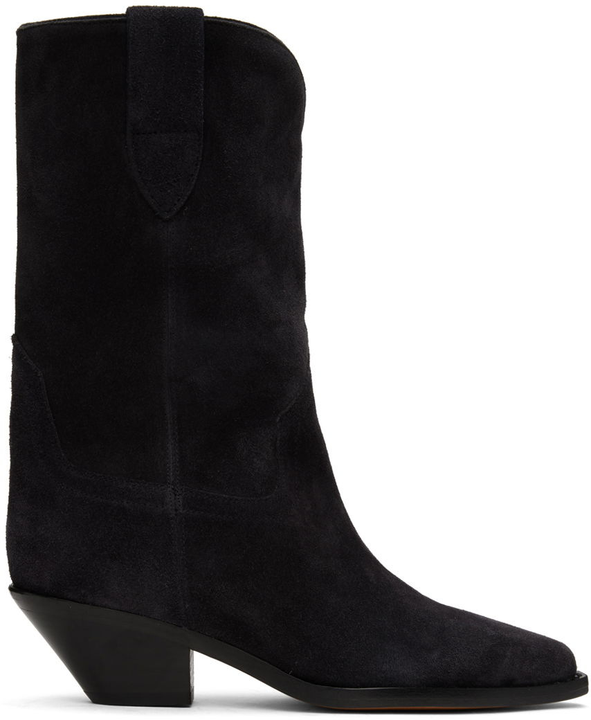 Oblačila ISABEL MARANT Isabel Marant Dahope Suede Cowboy Boots Črna | 23PBO0005FA-A1A07S, 0