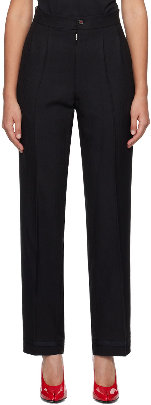 Hlače Maison Margiela Creased Formal Trousers Črna | SI0KA0005 S60307