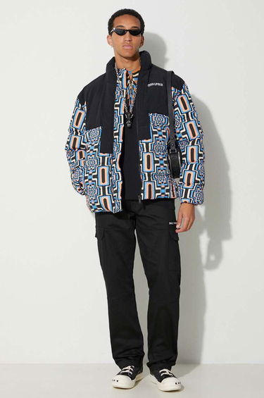 Puhovka Marcelo Burlon Optical Cross Block Puffer Jacket Črna | CMEJ001F23FAB0023310, 1