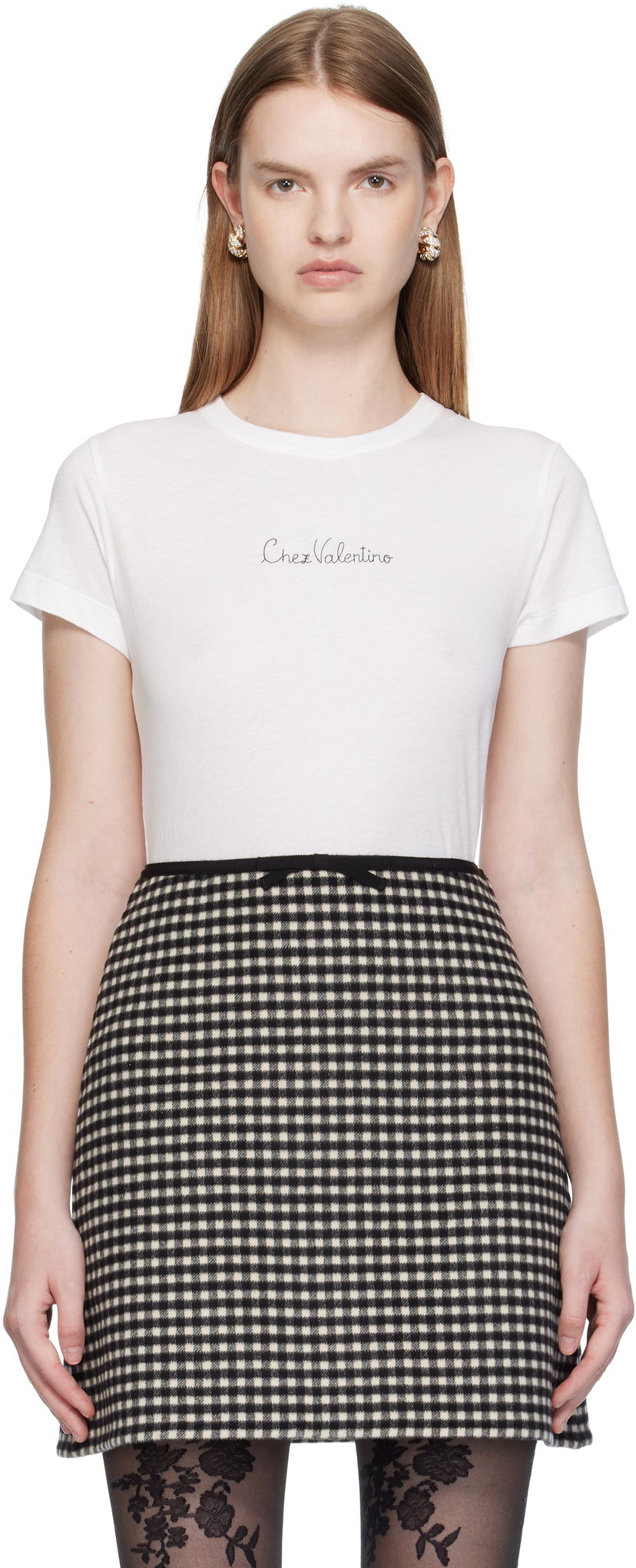 Majica Valentino Valentino Cotton T-Shirt Bela | 7B3MG25G9L9
