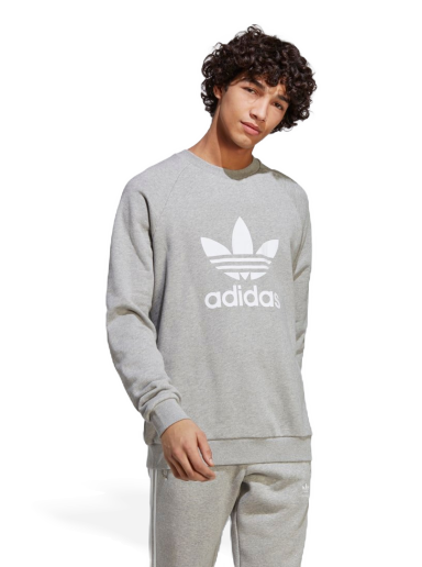 Pulover adidas Originals Adicolor Classics Trefoil Crewneck Siva | IA4857