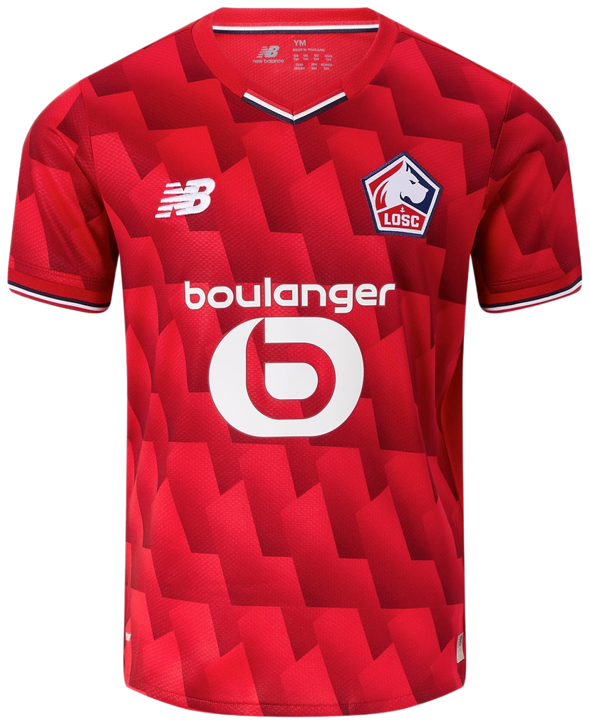 Dres New Balance LOSC Lille Home Jersey 2025/26 Kids Rdeča | jt230454-hme