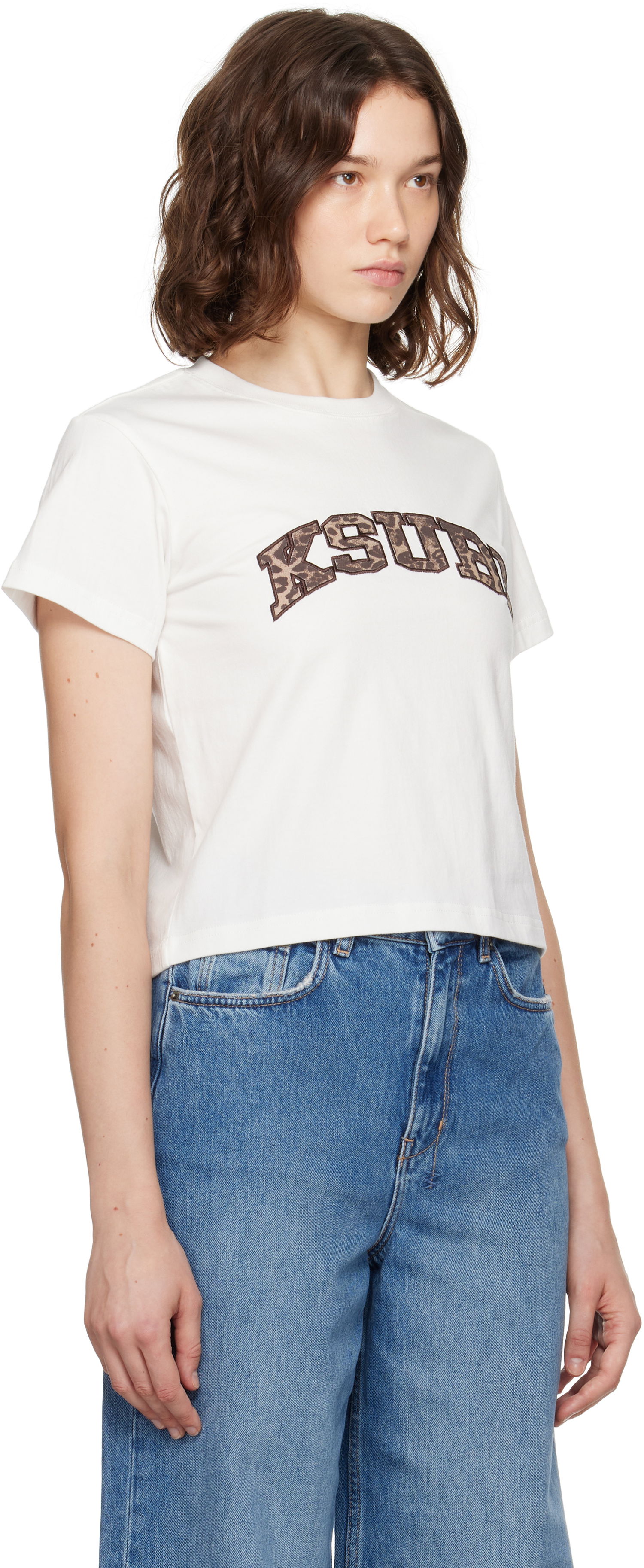 Majica Ksubi Ksubi Leo Shrunken Short Sleeve T-Shirt Bela | WPF25TE002, 1