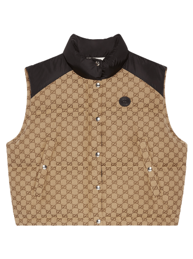 Telovnik Gucci Puffer Vest Rjava | 717547 Z9AAT 2184